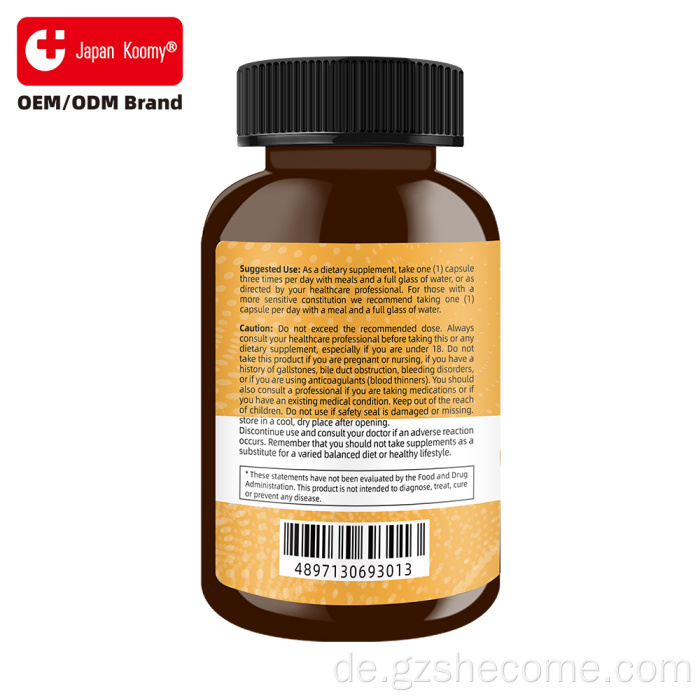 OEM Shecome Kurkuma-Kapseln, antioxidative Curcumin-Kapseln